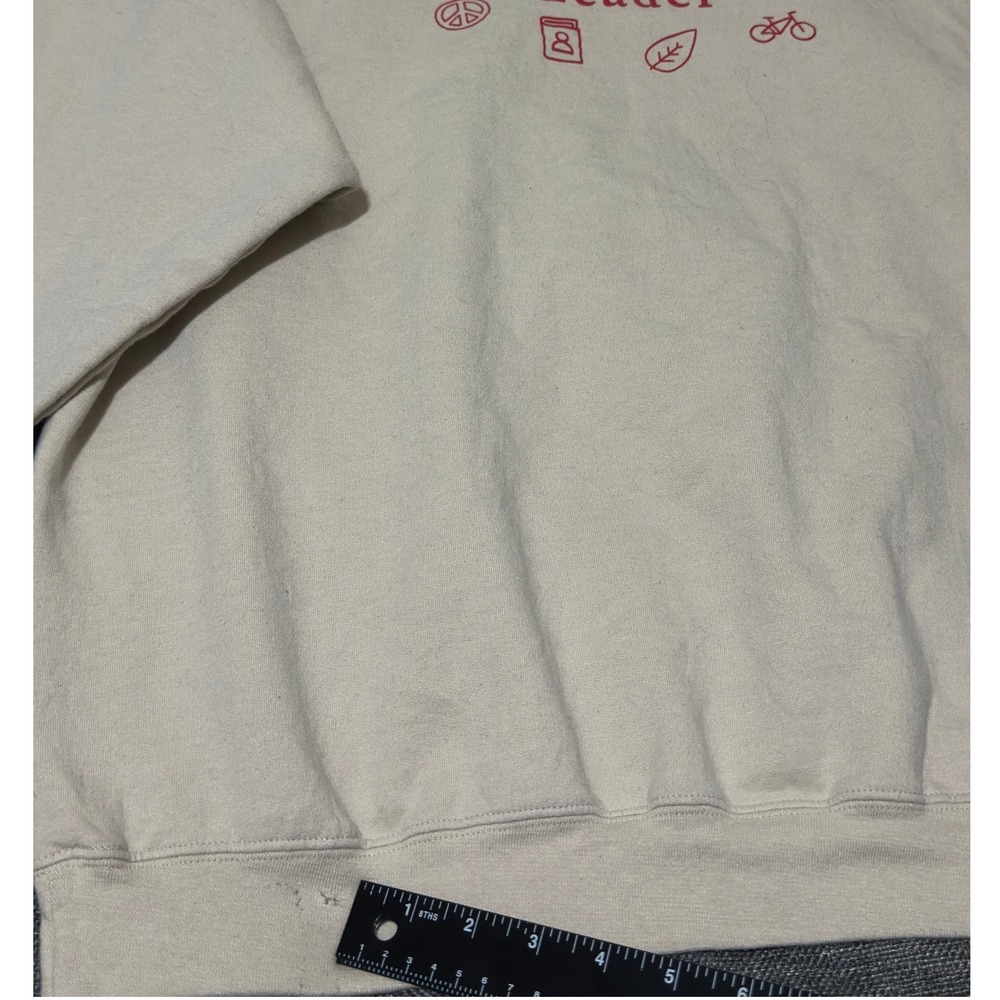 Gildan Unisex 2XL Sweatshirt Nebraska Honors Peer Mentor Leader Cream Crewneck - Picture 5 of 8